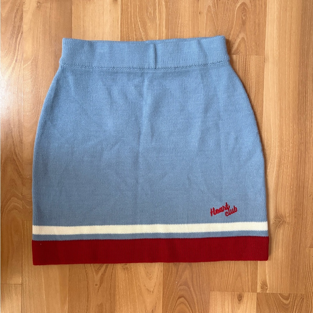 MXM Heart Club Knit Skirt